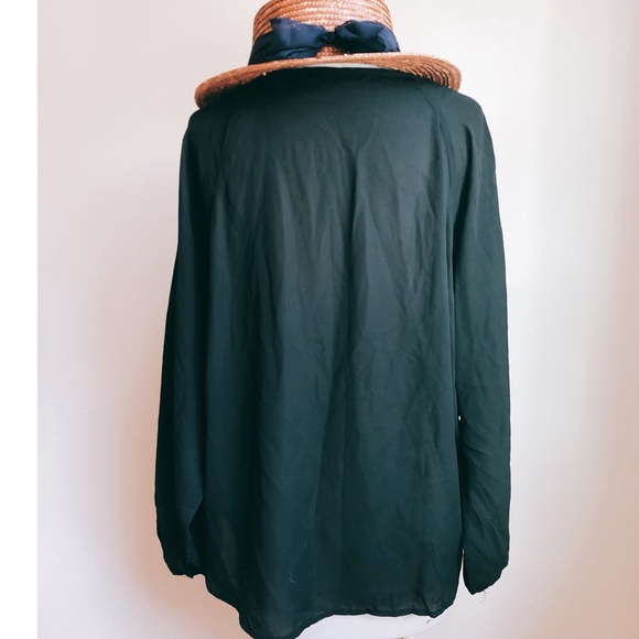 Tokyo Talkies Lace Trim Boho Blouse - Picture 2 of 4